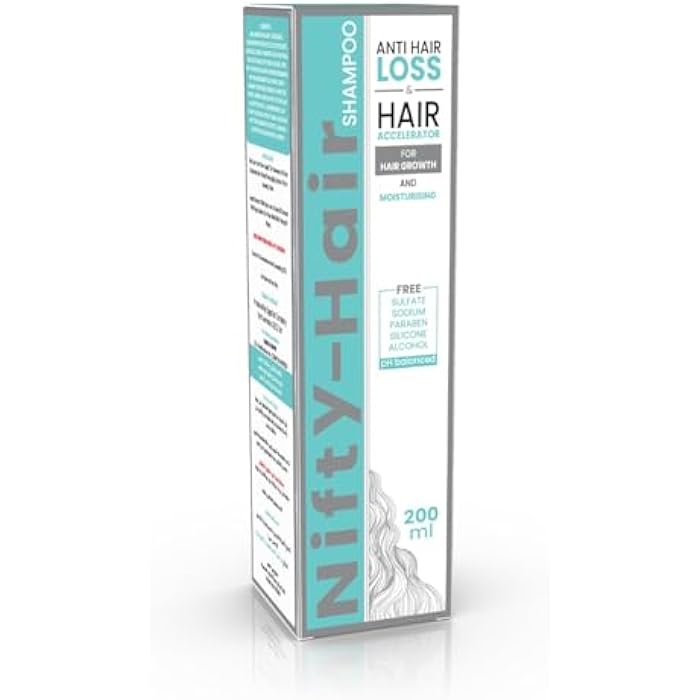 Nifty Hair Shampoo 200ml: sulfate free, paraben free, silicone free, alcohol free, pH neutral (pH) - Image 1